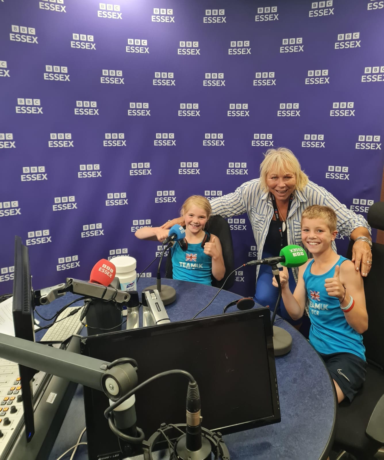 Harry and Sophie in the BBC Essex studio